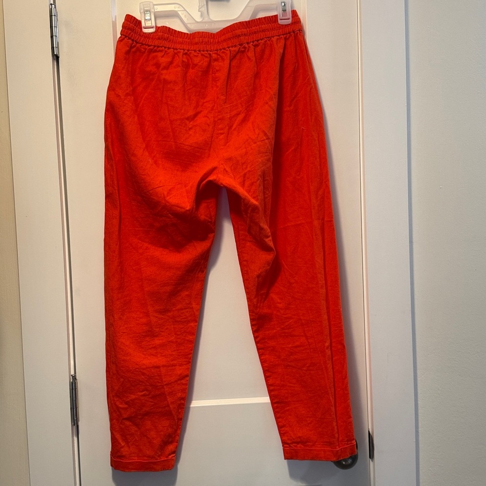 J Crew Women's Linen Jogger Pants size 4 - Picture 3 of 7